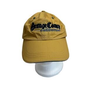 Orange County California Yellow Blue Baseball Hat Dad Cap Adjustable Cotton